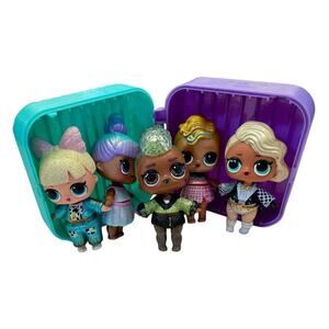 LOL SURPRISE Glitter Glam 3 Inch Dolls Clothing Accessories Bundle